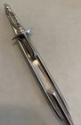 Vintage Swank Sterling Silver Sword Marcasite Stones Tie Clip Bar Signed Rare