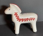 Ikea Vinterfint Swedish Dala Christmas Horse Ceramic 8   