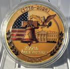 250th Anniversary  United States Of America 1776-2026 Commemorative Coin Round    
