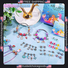 84 Piece Unicorn And Mermaid Jewelry Making Kit For Girls