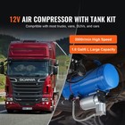 12v Air Compressor With 1 6 Gal 6l Tank Onboard Air Horn Compressor System