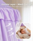 Little Dove Bed Canopy For Girls With Star Lights  25 6  x 106    Purple