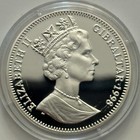 1998 Gibraltar 1 Oz  925 Silver Peter Rabbit Proof Coin W  Box   Coa