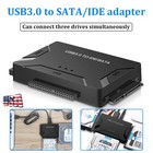 Usb 3 0 To Ide   Sata Converter External Hard Drive Adapter Kit 2 5  3 5  Cable