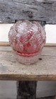 Rare Antique Victorian Clarkes Rose flower Glass  Fairy   Night Light 