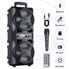 Portable 3000w Bluetooth Speaker Subwoofer Heavy Bass Sound System   Remote