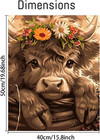 Highland Cow Paint By Numbers Kit For Adults Beginner  Cow Adult Paint By Number