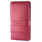 Leather Quad Pen Case Pencil Pouch Holder For Four Fountain Ballpoint Rollerb