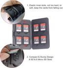 Aluminum Memory Card Holder  Organizer Storage For Sd  Micro Champagne 