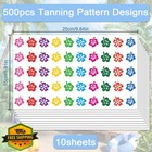 Vemfare Hibiscus Flower Tanning Stickers