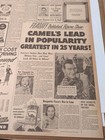Apr 10  1951 Newspaper Page  2254- Camel Cigarette Ad Featuring John Wayne