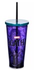 Disney Marvel Agatha All Along Cold Beverage Tumbler Straw Wandavision  new  Wdw