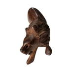 Hand-carved Wooden Lion Sculpture 7 5    Rosewood Figurine