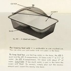 Tasty Temp Vintage 60s 70s Domed Double Serving Container - Smoked Black  blue 