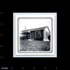 Old Vintage Square Photo Close Up Of House 1955 Decorative Border Snapshot