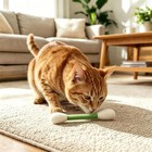 6 Pcs Cotton Swabs Cat With Catnip Cat Q Tip Toy Kitten   Teething Chew Giant Qt