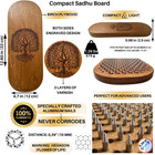 Sadhu Boards With Specially Crafted Aluminum Nails  10 Mm  Nail Board  Yoga Gift