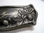 Vintage Victorian Repousse Silver Plate Clothing Brush   Vanity Brush