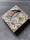 Vintage Miniature 3x3 Black Cat Framed Art Print Signed G  Verde As Is Back Tear