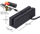 Posunitech Mini Msr100 Swipe Magnetic Msr100 Usb Card Reader  Black