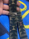 Rrl Vintage-style Tribal Print Suspenders Belt Braces With Leather