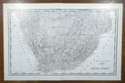 Vintage 1901 South Africa Topographical Map 22 x14  Old Antique Original Durban