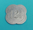 Helena Montana Jas  J  Kelley 12 1 2c The Club Saloon Merchant Trade Token Mont 