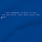 Commodore 64 Start Screen T Shirt Console Keyboard Ready Computer Programmer Tee