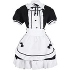 Women s Maid Dress Cosplay Costume French Apron Maid Outfit Halloween Fancy Suit