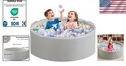 Grey Foam Ball Pit For Toddlers - Indoor   Outdoor Fun 47 24  x15 75  