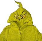 Youth Kids Toddler Grinch Sherpa Union Suit Pajamas Halloween Cosplay Costume