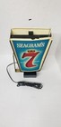 Vtg 70s Seagram s 7 Whiskey Lighted Motion Rotating Sign With Black African C5