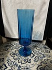 Vintage Cobalt Blue 8-inch Glass Flower Vase