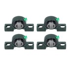4pc Ucp205-16 Pillow Block Bearing 1  Bore  2-bolt Solid Base Self-aligning