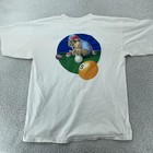 Vintage Camel Pocket Shirt Mens Large White Tee Joe Camel Pool Cigarette Usa 90s