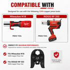 3 4  Propress Cts-v Press Jaw Fits 32kn Milwaukee M18   Ridgid Rp350