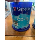 Verbatim Cd-r 700mb 80min Recordable Compact Discs 100 Pack Spindle