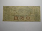  1 1861 Charleston South Carolina Sc Obsolete Currency Bank Note Bill Bank Of Sc