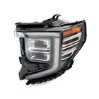 For 2022 2023 2024 2025 2026 Gmc Sierra 1500 Full Led Headlight Chrome Pair
