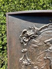 Antique Cast Iron Fireplace Summer Cover Ornate Victorian Furnace C1880
