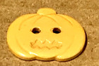 Htf Vintage Butter Yellow Bakelite Jackolantern Pumpkin Realistic Button 1   