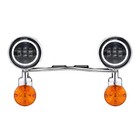 7  Led Headlight   Passing Lights  For Honda Shadow Ace Spirit Vt 750 1100 Vtx