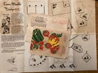 Lot Of 4 Vtg Fruit Vegetable Transfer Patterns Laura Wheeler Walker   s Embroidery