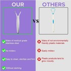 Stainless Steel Tongue Scraper - Reusable Oral Care Fresh Breath