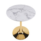 Modern Round Coffee Table  Sturdy Wood metal Accent Side Table For Living Room