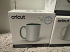 Lot Of 3 Cricut 15oz Mug Blanks   White grey Mug Nib   Cricut 2007823 2-pack New