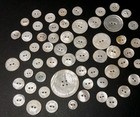 58 Antique Vintage Mullusk Shell Button Lot