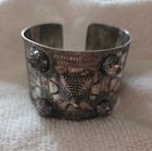  Vintage Tuareg fuanil Stlyle Tribal Silver Tested Open Cuff 