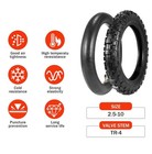 2 50 - 10  Tire   Inner Tube For Honda Crf50f Xr50r 2 50x10 2 5-10 Dirt Pit Bike