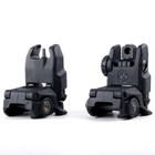Flip Up Sight New Generation Front   Rear Back Up Sight Set Black